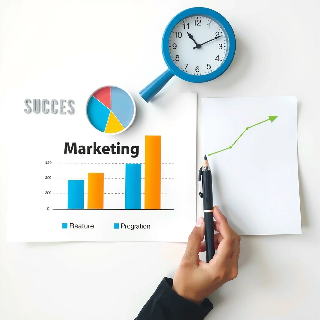 Business growth success visualization