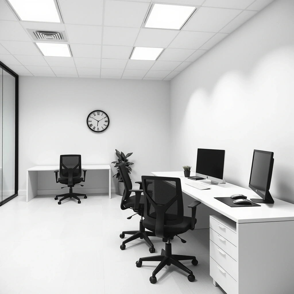 Modern marketing office workspace